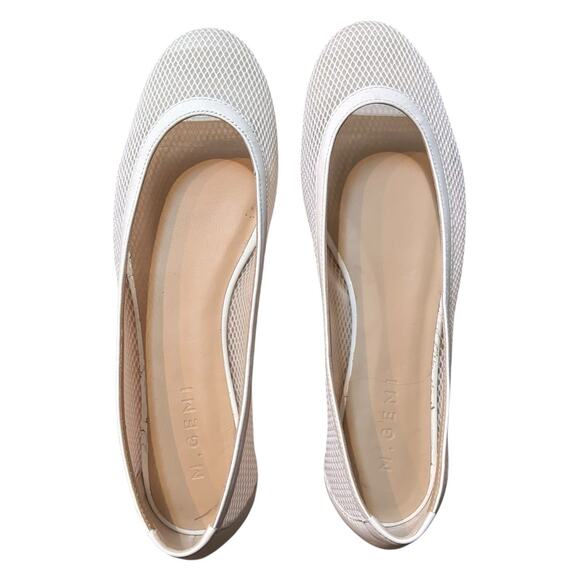 M. Gemi The Contessa Women’s Mesh Ballet Flat Shoe Size 40 IT (US 9-9.5) White - Picture 3 of 10